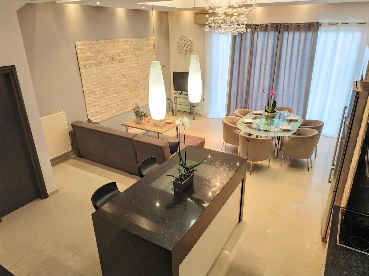Luxury Apartment With Sea View Near Kallithea Koskinou  외부 사진